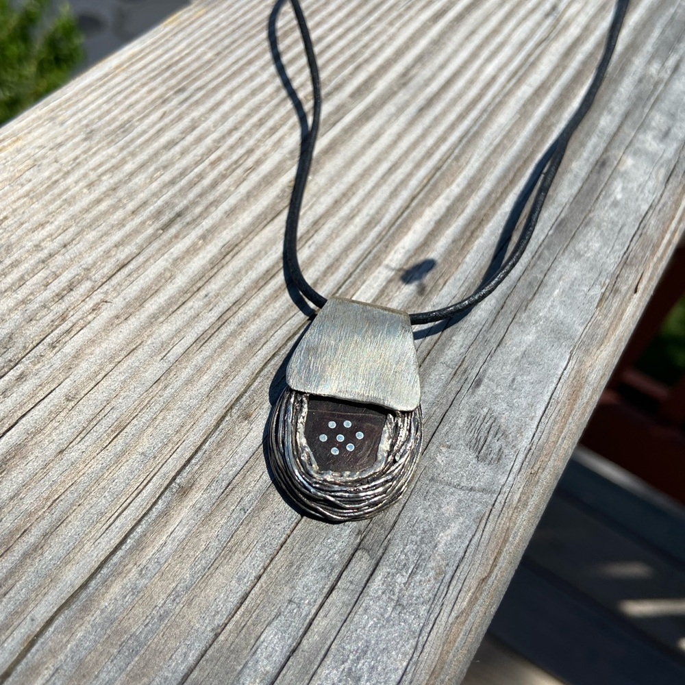 Sterling Silver and Ebony necklace